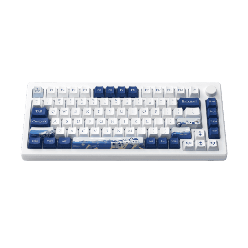 AKKO MOD007B-HE PC Santorini Sakura Pink Magnetic Switch Keyboard - 75%, RGB backlit, USB Type C 8K Hz Polling Rate Rapid Trigger