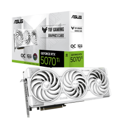 ASUS TUF Gaming GeForce RTX 5070Ti White OC Edition 16GB GDDR7 (TUF-RTX5070TI-O16G-WHITE-GAMING) Graphics Card