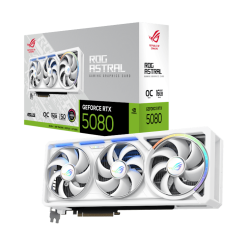 ASUS ROG Astral GeForce RTX 5080 WHITE OC Edition 16GB GDDR7 (ROG-ASTRAL-RTX5080-O16G-WHITE) Graphics Card
