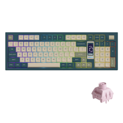 AKKO 5098B Ink Green Keyboard - 98%, TFT LCD screen, Multi-modes, Gasket mount, PBT Dye-Sub Keycaps, Hotswap, 8000mAh