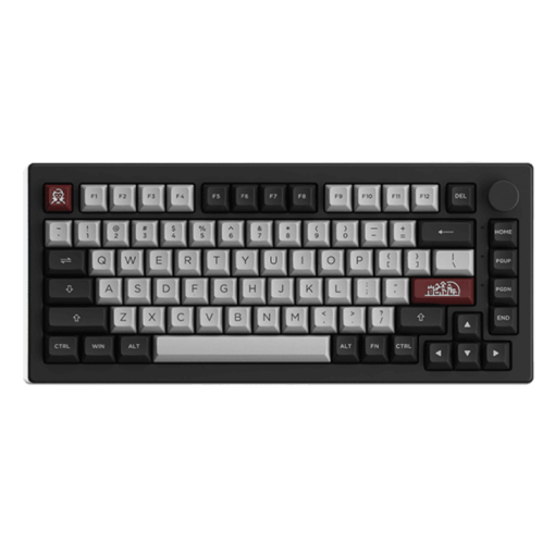 AKKO 5075B Plus Dracula Castle Keyboard - 75%, Multi-modes, Gasket mount, Keycap ASA profile, PBT Double-Shot , Hotswap, 3000mah