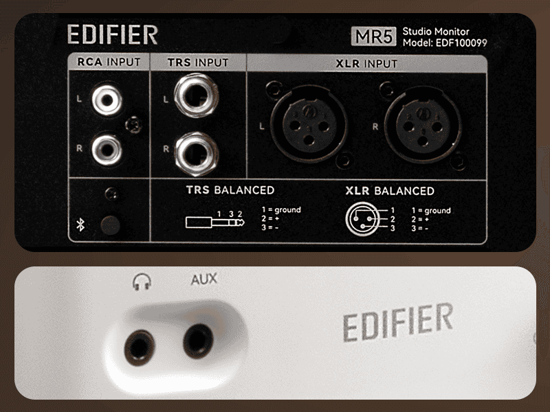 Edifier MR5 Tri-amped Powered Studio Monitor Speakers - 110W RMS total, XLR & TRS, RCA & AUX 32 Edifier MR5 page 7