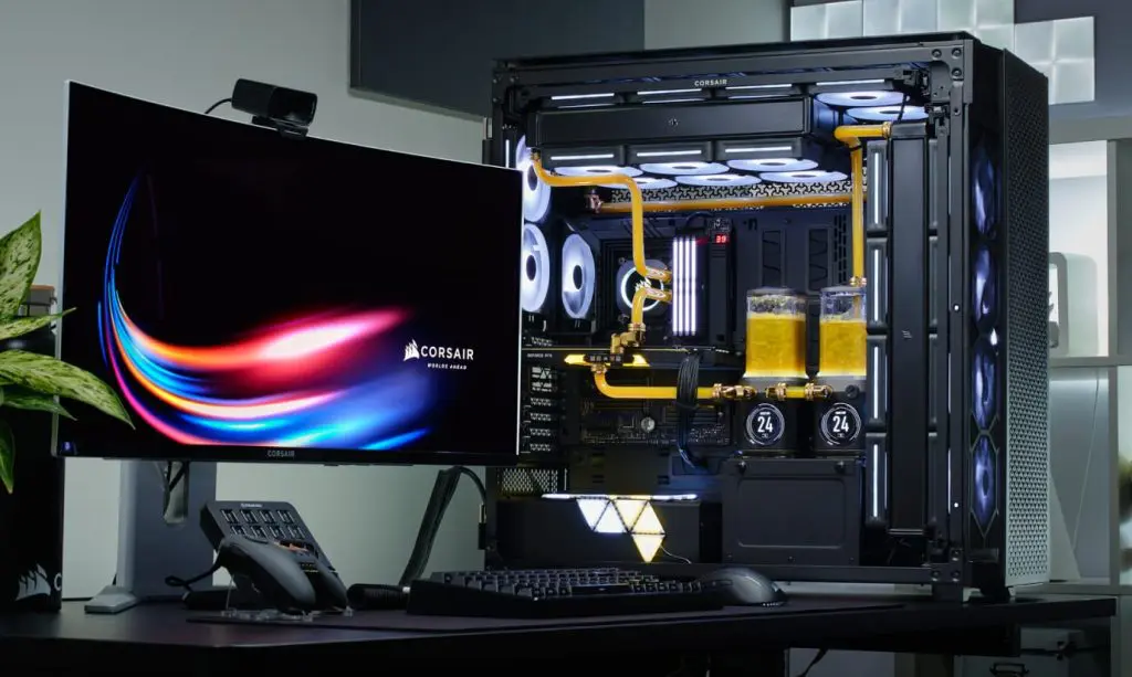 CORSAIR CORSAIR 9000D White RGB AIRFLOW Super Full-Tower PC Case 15 Frame01 2x