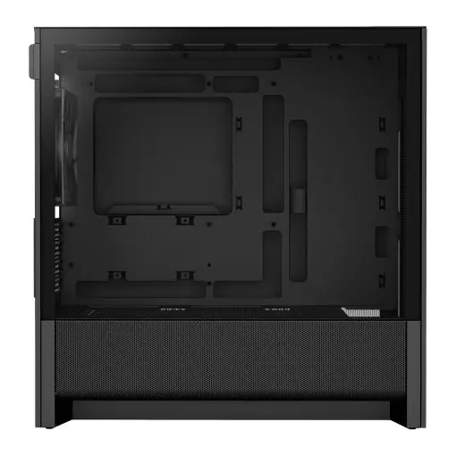 NZXT H3 Flow Black MATX Airflow Case - All Black, 1x F120Q (CV) Fan