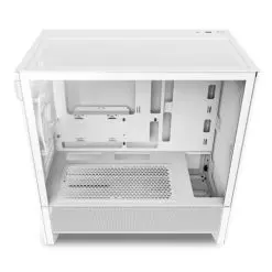 NZXT H3 Flow White MATX Airflow Case - All White, 1x F120Q (CV) Fan 12 H3 Flow White pic 3