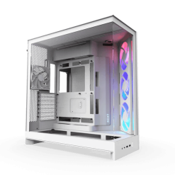 NZXT H9 Flow RGB White Large Dual-Chamber Mid-Tower ATX Airflow Case