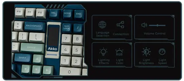 AKKO 5098B Ink Green Keyboard - 98%, TFT LCD screen, Multi-modes, Gasket mount, PBT Dye-Sub Keycaps, Hotswap, 8000mAh 22 Ink Green 5098B CQ CT GX 3 600x267 1