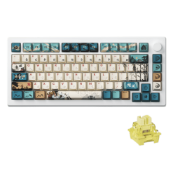 AKKO MOD007B-HE PC Joy of Life Keyboard - 75%, RGB backlit, USB Type C 8K Hz Polling Rate Rapid Trigger