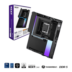 NZXT N9 Z890 Black Wi-Fi 7 Mainboard - Full Cover & RGB (N9-Z89XT-B1)