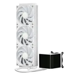 TRYX PANORAMA SE ARGB 360 WHITE AIO Liquid CPU Cooler - 6.5inch curved screen, 360mm radiator, Asetek Adela pump, 3x ARGB Gen2 Fans 12 PANORAMA SE ARGB 360 WHITE pic 5