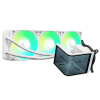 TRYX PANORAMA SE ARGB 360 WHITE AIO Liquid CPU Cooler - 6.5inch curved screen, 360mm radiator, Asetek Adela pump, 3x ARGB Gen2 Fans