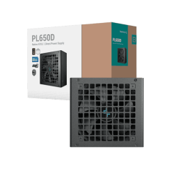 Deepcool PL-D series PL650D PSU - 650W, 80Plus Bronze, ATX12V V3.1 PCIe 5.1 (R-PL650D-FC0B-EU-V2)