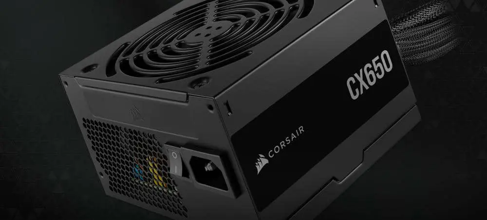 CORSAIR CX Series™ CX650 ATX PSU - 650 Watts, 80 PLUS Bronze, ATX12V 2.31 26 Panel1 background 1
