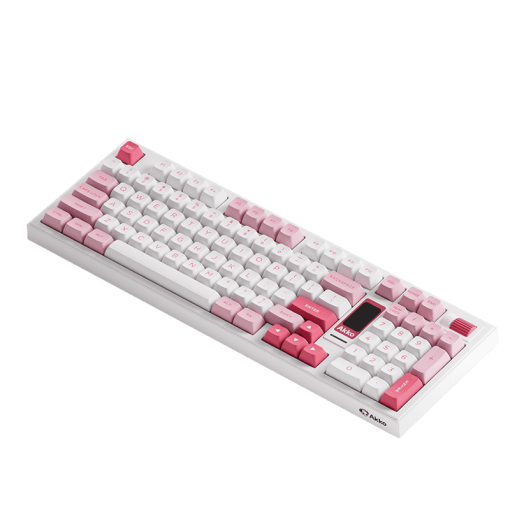 AKKO 5098B Prunus Lannesiana Keyboard - 98%, TFT LCD screen, Multi-modes, Gasket mount, PBT Dye-Sub Keycaps, Hotswap, 8000mAh