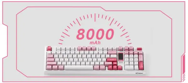 AKKO 5098B Ink Green Keyboard - 98%, TFT LCD screen, Multi-modes, Gasket mount, PBT Dye-Sub Keycaps, Hotswap, 8000mAh 43 Prunus Lannesiana 5098B XQ CT 4 600x267 1