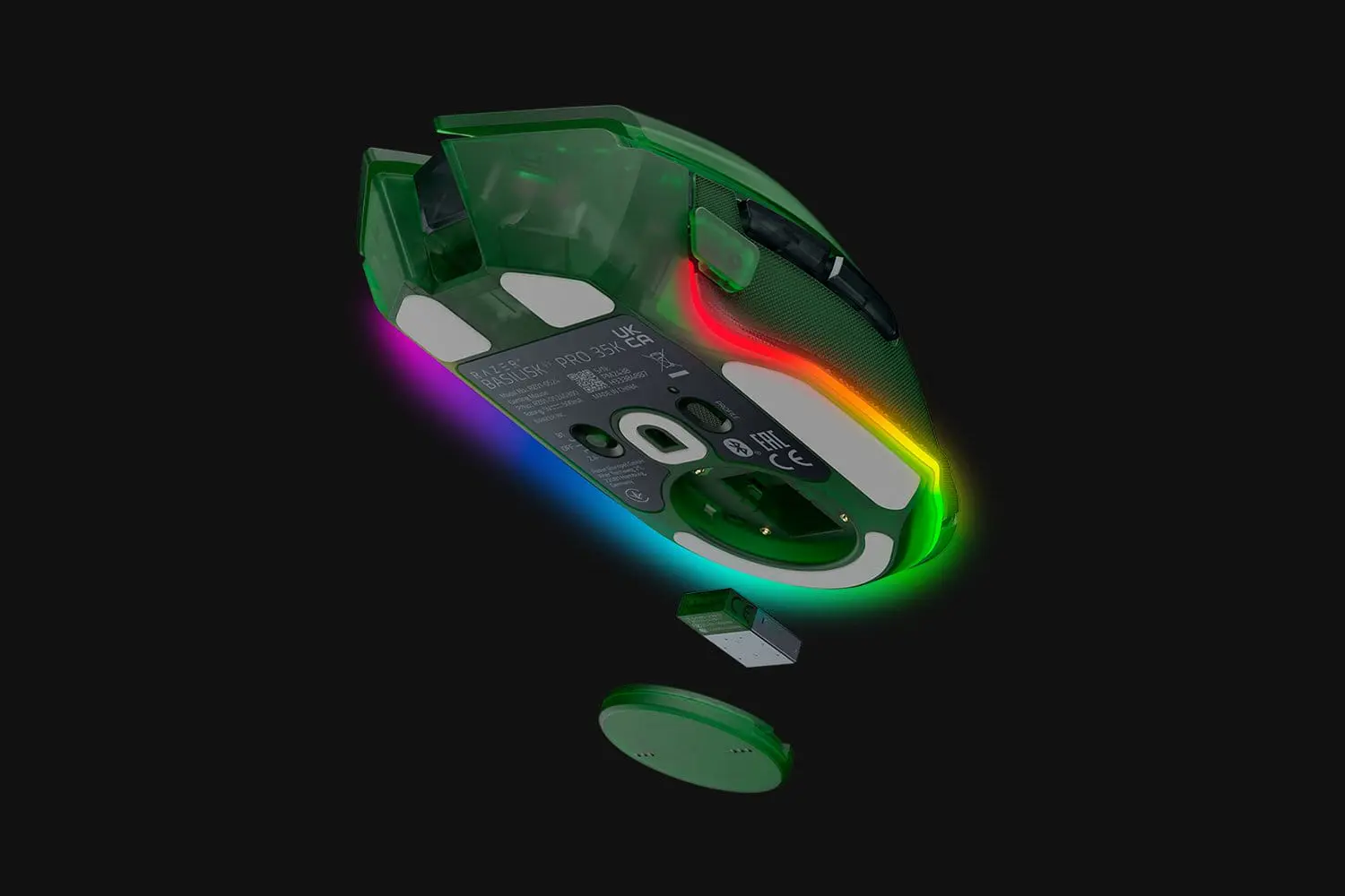 Razer Basilisk V3 Pro 35K Wireless Gaming Mouse - Phantom Green, 35000 DPI, Chroma RGB, HyperScroll Tilt Wheel 43 Razer Basilisk V3 Pro 35K Phantom gal 5
