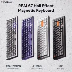 HE MelGeek REAL67 Rapid Trigger Keyboard - 65%, Hall Effect Magnetic Switch, Snap Tap, 8K Polling Rate