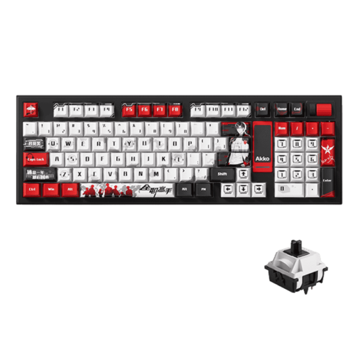 AKKO 5098B The King’s Avatar Ye Xiu Keyboard - 98%, TFT LCD screen, Multi-modes, Gasket mount, PBT Dye-Sub Keycaps, Hotswap, 8000mAh