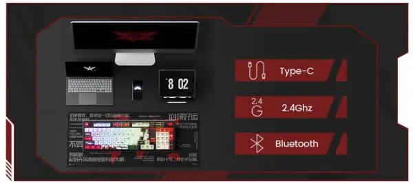 AKKO 5098B The King’s Avatar Ye Xiu Keyboard - 98%, TFT LCD screen, Multi-modes, Gasket mount, PBT Dye-Sub Keycaps, Hotswap, 8000mAh 27 The Kings Avatar 5098B – Ye Xiu XQ CT3 600x267 1