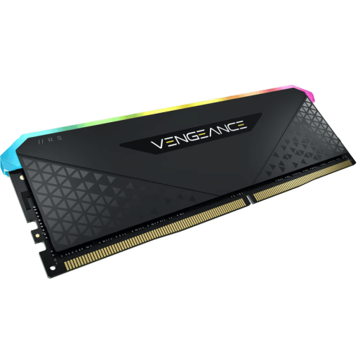 CORSAIR VENGEANCE RGB RS 8GB Memory Kit - Black, 8GB (1x8GB) 3600MHz C18 (CMG8GX4M1D3600C18)