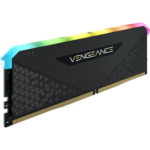 CORSAIR VENGEANCE RGB RS 8GB Memory Kit - Black, 8GB (1x8GB) 3600MHz C18 (CMG8GX4M1D3600C18)
