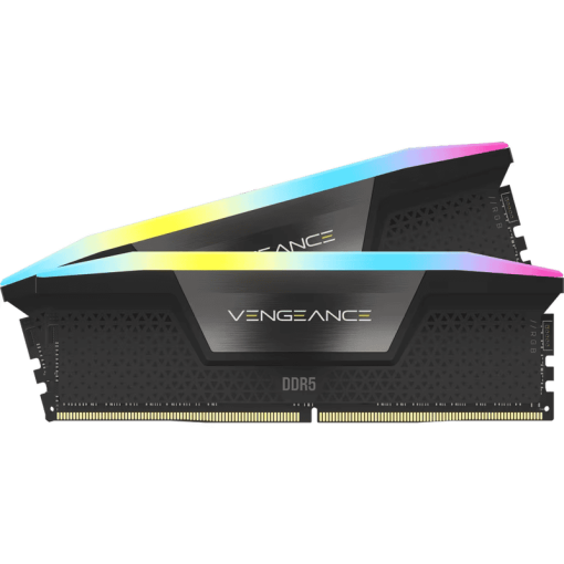 CORSAIR Vengeance RGB 96GB Memory Kit - Black, 96GB (2x48GB) DDR5, 5600MHz, CL40 DDR5 (CMH96GX5M2B5600C40)