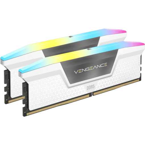 CORSAIR Vengeance RGB 32GB Memory Kit - White, 32GB (2x16GB) DDR5, 6000MHz, CL36 DDR5 (CMH32GX5M2E6000C36W)