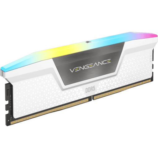 CORSAIR Vengeance RGB 32GB Memory Kit - White, 32GB (2x16GB) DDR5, 6000MHz, CL36 DDR5 (CMH32GX5M2E6000C36W)