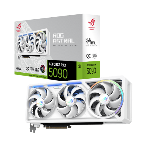 ASUS ROG Astral GeForce RTX 5090 WHITE OC Edition 32GB GDDR7 (ROG-ASTRAL-RTX5090-O32G-WHITE) Graphics Card