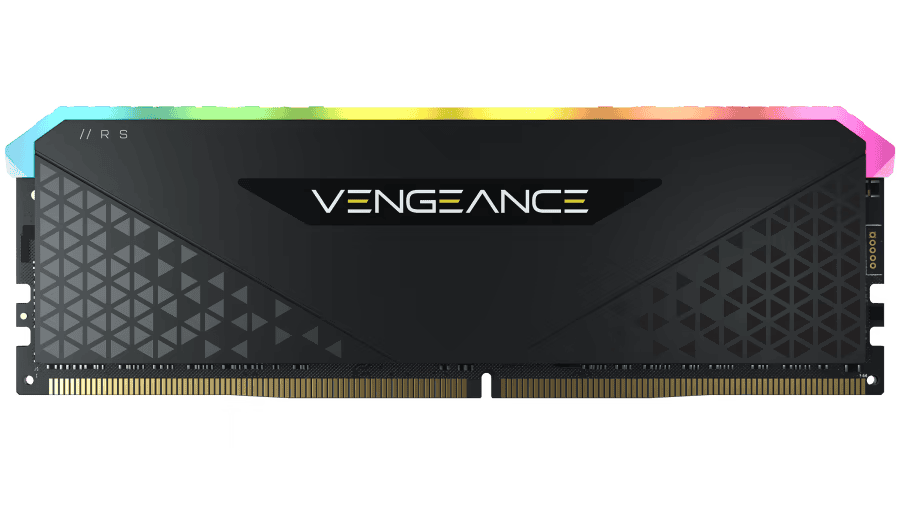 CORSAIR VENGEANCE RGB RS 8GB Memory Kit - Black, 8GB (1x8GB) 3600MHz C18 (CMG8GX4M1D3600C18) 27 vengeance rs render