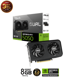 ASUS Dual GeForce RTX 5050 8GB GDDR6 (DUAL-RTX5050-8G) Graphics Card