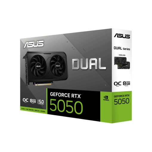 ASUS Dual GeForce RTX 5050 OC 8GB GDDR6 (DUAL-RTX5050-O8G) Graphics Card