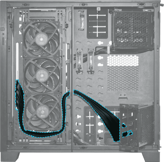 Lian Li O11 Dynamic EVO XL Black Tempered Glass ATX Mid Tower Case 61 pci e 900 07