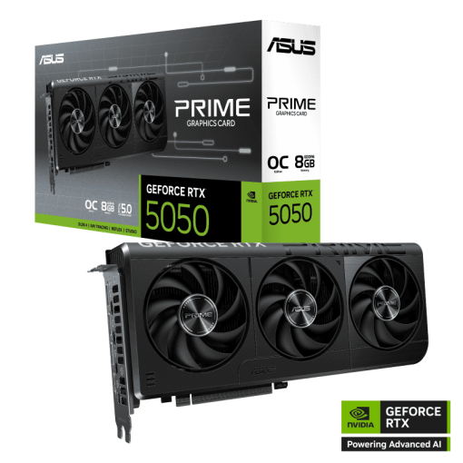 ASUS PRIME GeForce RTX 5050 OC 8GB GDDR6 (PRIME-RTX5050-O8G) Graphics Card