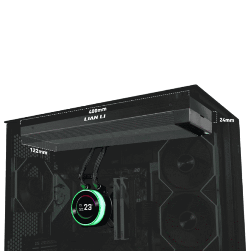 Lian Li Hydroshift II LCD-C 360N Black AIO Liquid CPU Cooler - 2.1 inch IPS 480×480 res LCD Screen