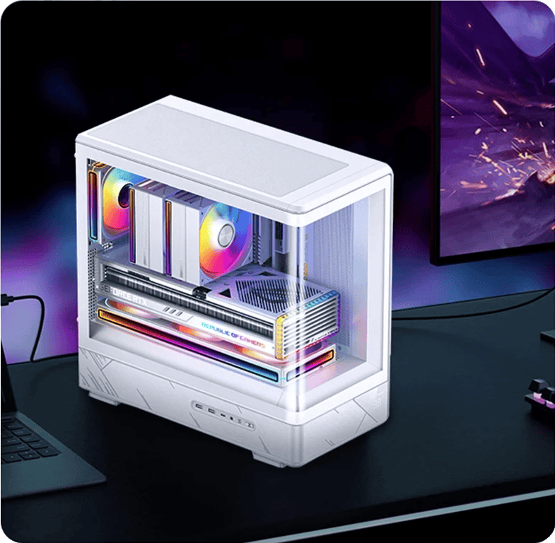 Jonsbo D200 Black One-Piece Glass Panel Micro-ATX Tower Case 30 4 1 1
