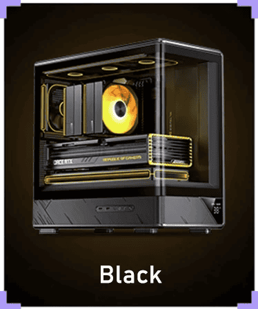Jonsbo D200 Black One-Piece Glass Panel Micro-ATX Tower Case 28 4 2 1