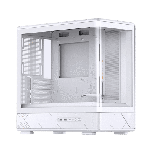 Jonsbo D200 White One-Piece Glass Panel Micro-ATX Tower Case