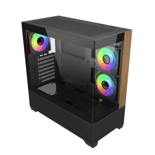 Cooler Master Elite 690 Black Wood Case - 3x 120mm ARGB included
