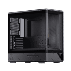Jonsbo D200 Black One-Piece Glass Panel Micro-ATX Tower Case