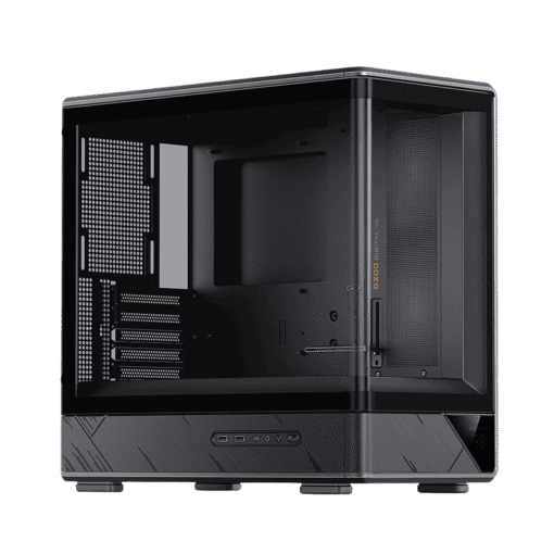 Jonsbo D200 Black One-Piece Glass Panel Micro-ATX Tower Case