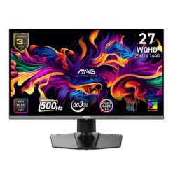 MSI MAG 272QP QD-OLED X50 Gaming Monitor - 27 inch 16:9 2K WQHD (2560x1440) 500Hz 0.03ms HDR 500