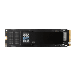 Samsung 990 EVO Plus 2TB (MZ-V9S2T0BW) SSD - M.2 2280 NVMe 2.0, PCIe Gen 4x4, Gen 5x2, 6.300 MB/s write, 7.250 MB/s read