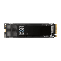 Samsung 990 EVO Plus 1TB (MZ-V9S1T0BW) SSD - M.2 2280 NVMe 2.0, PCIe Gen 4x4, Gen 5x2, 6.300 MB/s write, 7.150 MB/s read