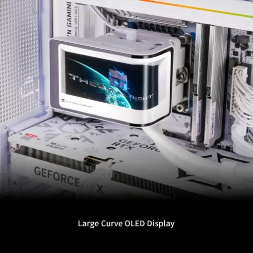 THERMALRIGHT Wonder Vision 360 UB ARGB White AIO Liquid CPU Cooler - 6.67'' Curved Screen 3D Effect, 2150RPM TL-UB36 Fans