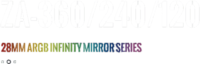 JONSBO ZA-360B Fan Case - 3in1, 120mm PWM 3Pin ARGB, 4-Sides Infinity Mirror 24 1 1 2