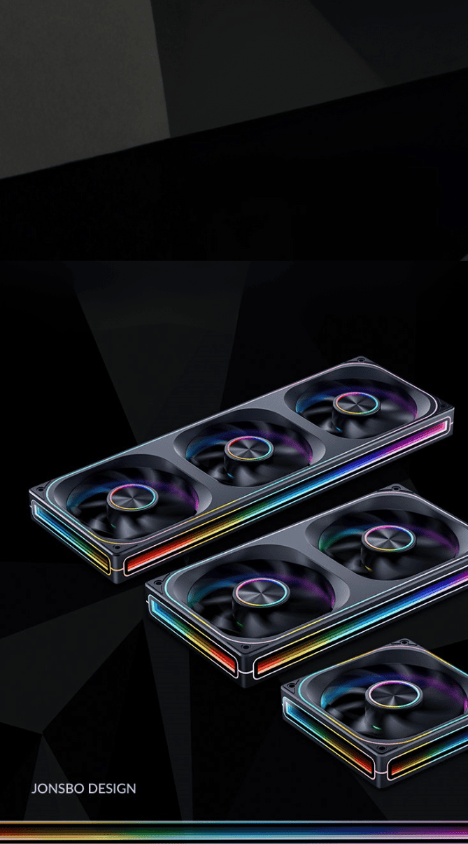 JONSBO ZA-360B Fan Case - 3in1, 120mm PWM 3Pin ARGB, 4-Sides Infinity Mirror 52 1 2mb