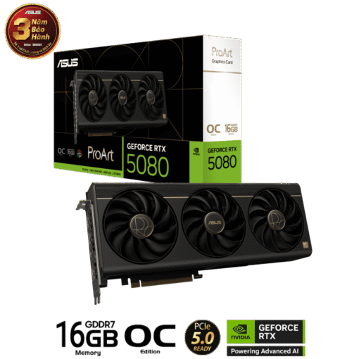 ASUS ProArt GeForce RTX 5080 OC Editon 16GB GDDR7 (PROART-RTX5080-O16G) Graphics Card