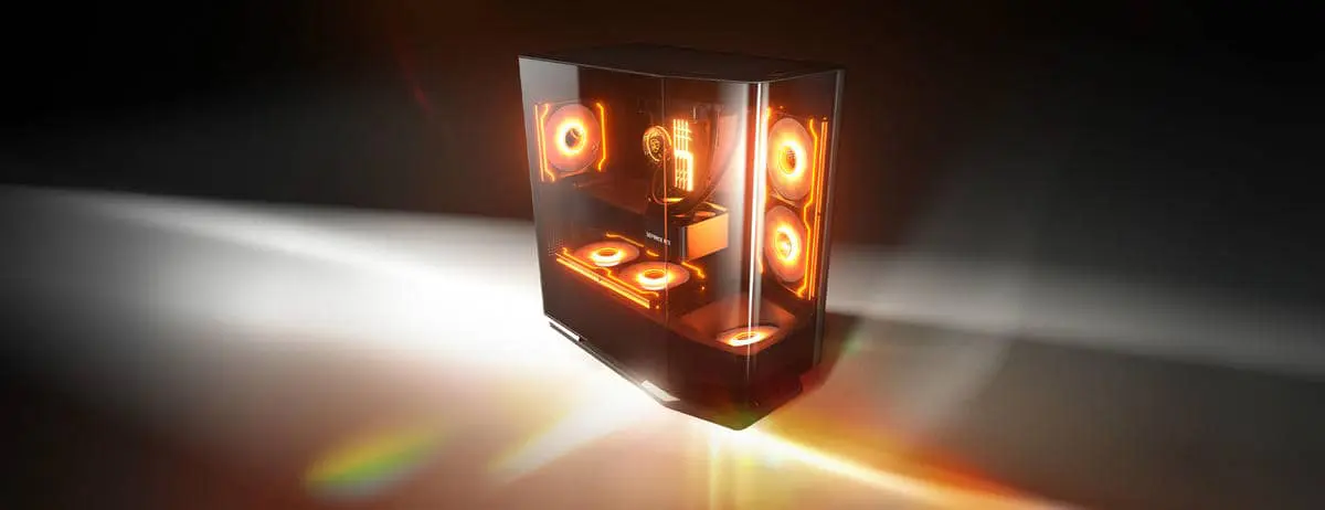 Cougar FV270 RGB Black Mid-Tower E-ATX Gaming Case - 4 Pre-installed Fans, BTF MB support 49 FV270 RGB section 01