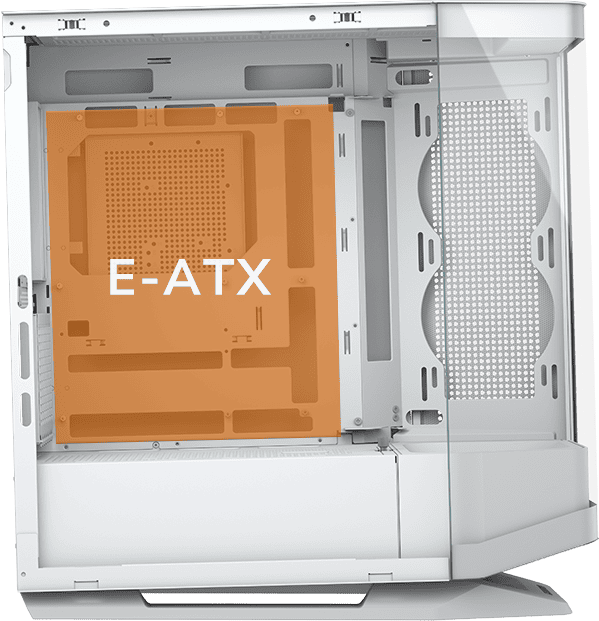 Cougar FV270 RGB Black Mid-Tower E-ATX Gaming Case - 4 Pre-installed Fans, BTF MB support 56 FV270 section 04 1 1 1